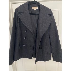 Michael by Michael Kors Women’s Short Gray Wool Coat